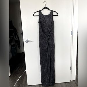 Calvin Klein gown. Black with sparkle detail. Size 2. Worn twice.